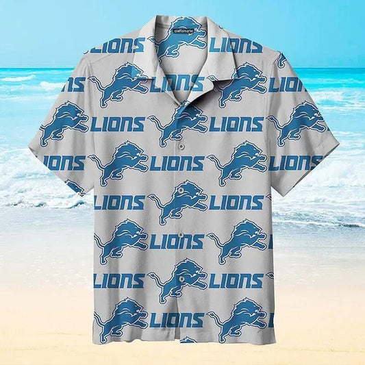 The Detroit Lions Nfl Hawaiian Graphic Print Short Sleeve Hawaiian Shirt, NFL Hawaiian Shirt Moonbestprint