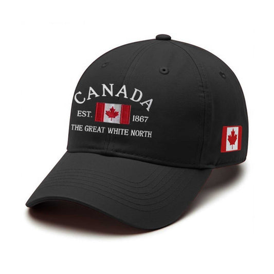 The Great White North Canada Est 1867 Hat -Moonbestprint