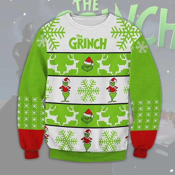 The Grinch Christmas Sweater, Grinch Holiday Sweater Moonbestprint