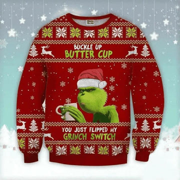 The Grinch Drink Coffe Ugly Sweater, Grinch Holiday Sweater Moonbestprint