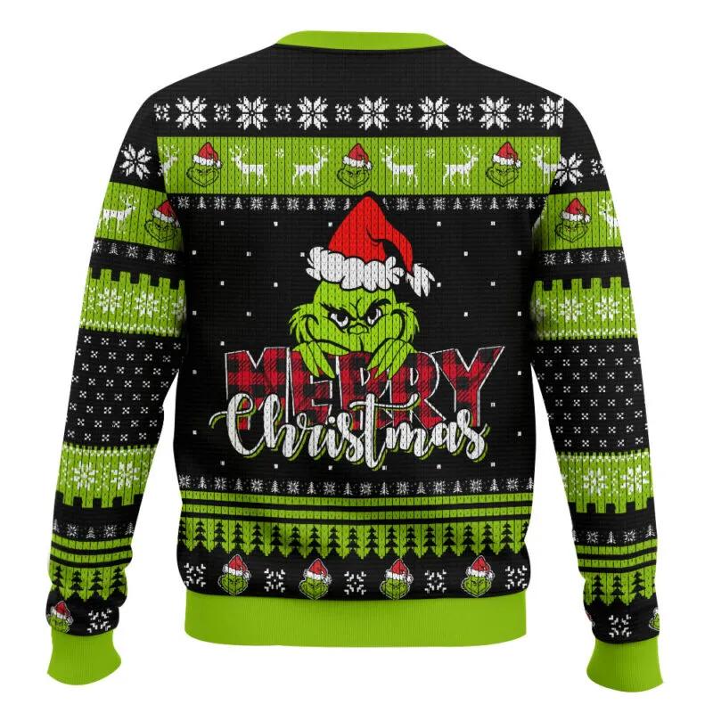 The Grinch Merry Christmas Ugly Sweater, Grinch Holiday Sweater Moonbestprint