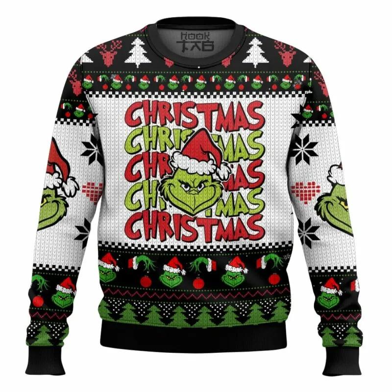 The Grinch Ugly Sweater, Grinch Holiday Sweater Moonbestprint