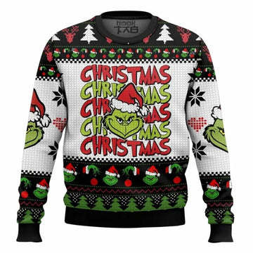 The Grinch Ugly Sweater, Grinch Holiday Sweater Moonbestprint