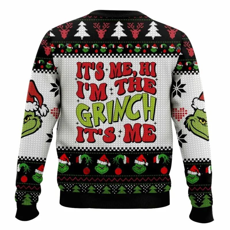 The Grinch Ugly Sweater, Grinch Holiday Sweater Moonbestprint