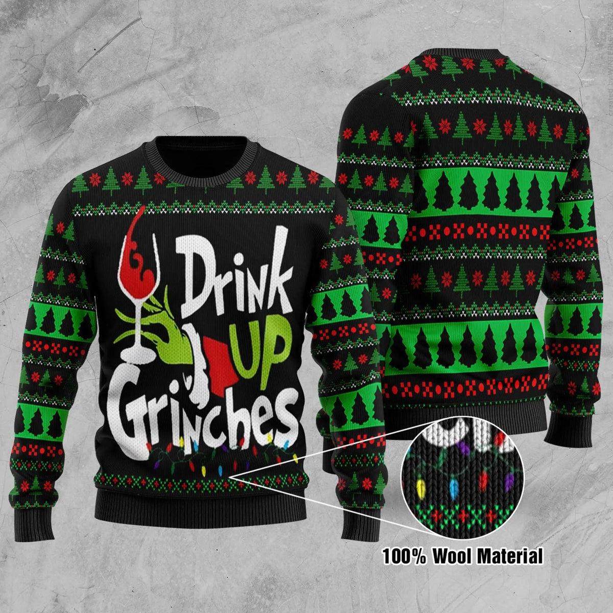 The Grinch Xmas Drink Up Grinches Ugly Christmas Sweater, Grinch Ugly Sweater Moonbestprint