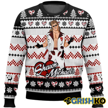 The Heartbreak Kid Shawn Michaels Ugly Sweater - Moonbestprint