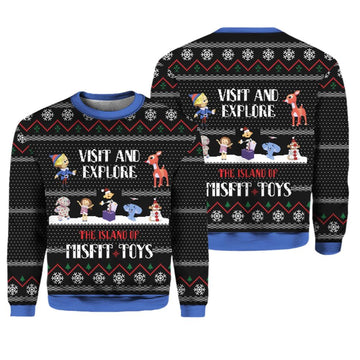The Island of Misfit Toys Rudolph Christmas Sweater - Moonbestprint