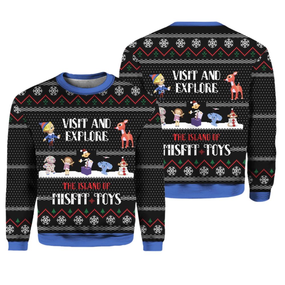 The Island of Misfit Toys Rudolph Christmas Sweater - Moonbestprint