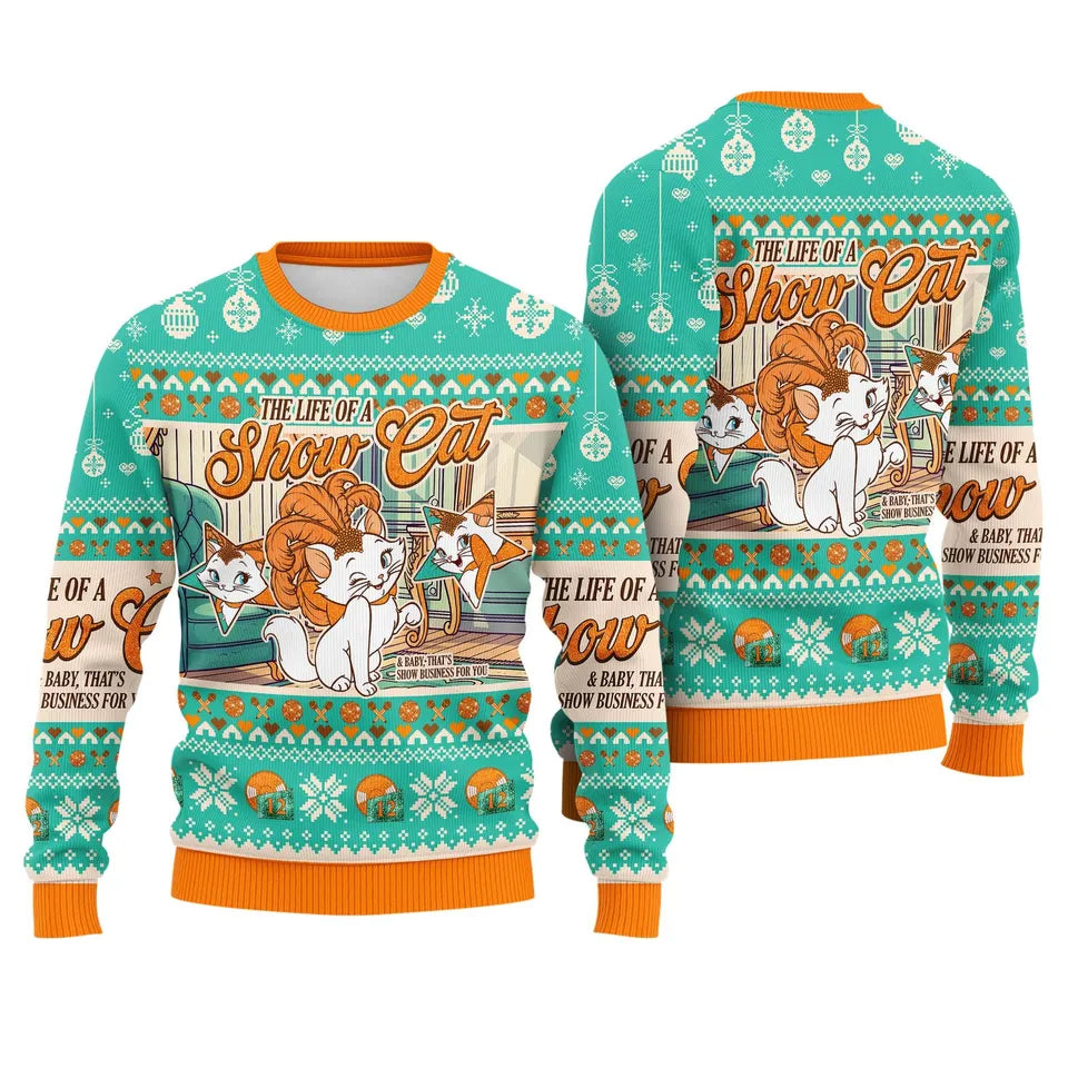 2025 The Life of A ShowCat Ugly Christmas Sweater – Moonbestprint