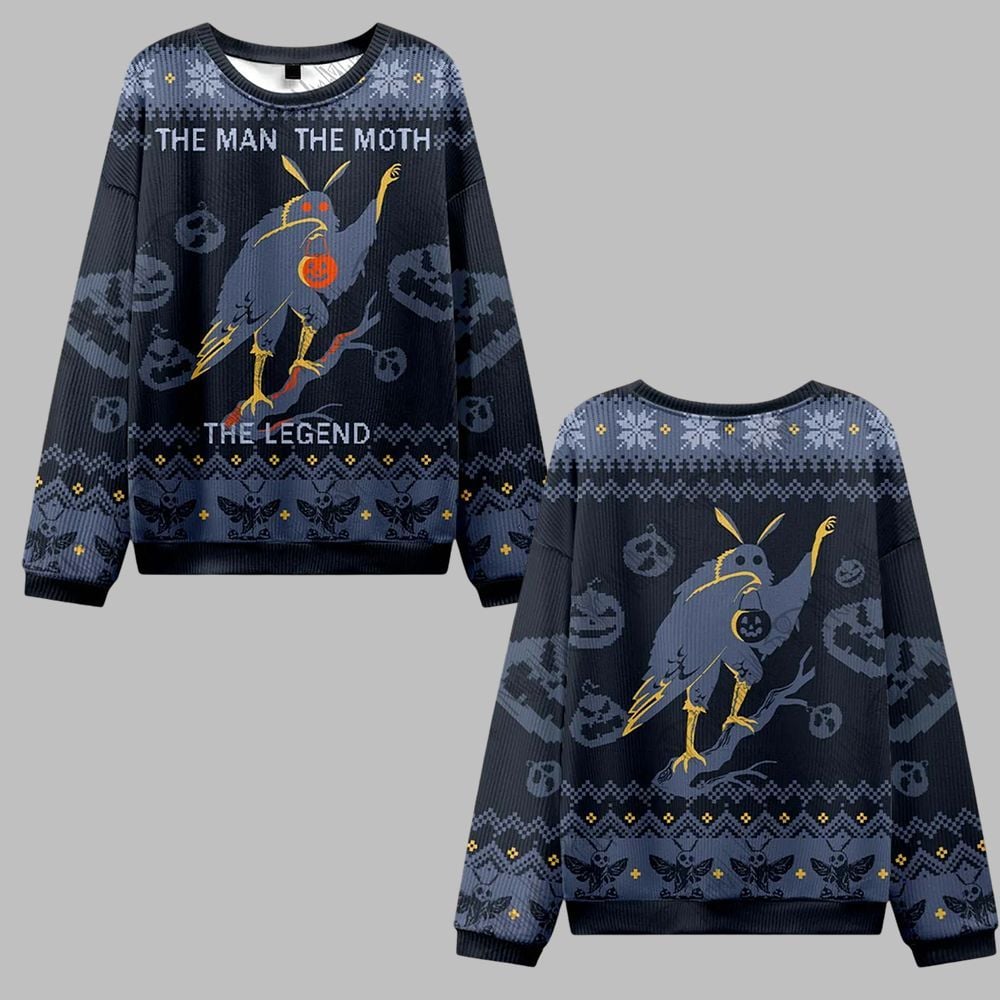 The Man The Moth The Legend Ugly Sweater 2026 Christmas - Moonbestprint
