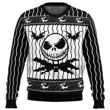 The Nightmare Before Christmas Jack Skelington Sweatshirt, Jack Skeleton Ugly Christmas Sweater Moonbestprint