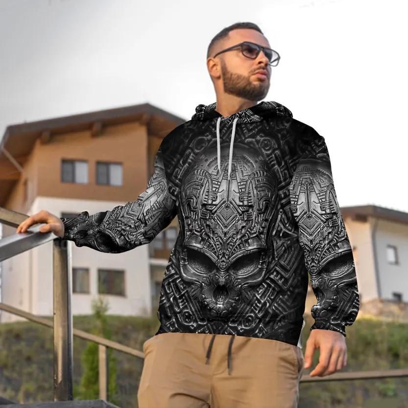 The Silence Skull 3D Hoodie Moonbestprint