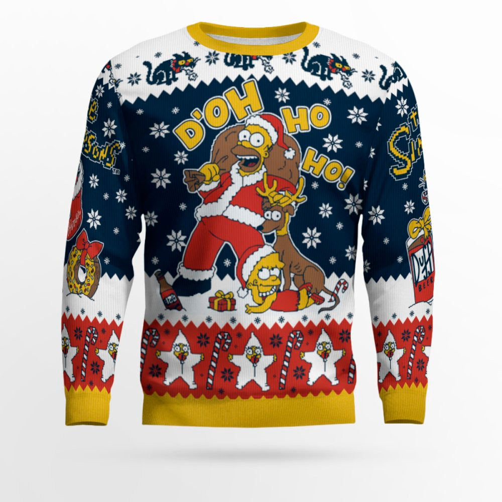 The Simpsons Duff the Halls Ugly Christmas Sweater – Moonbestprint