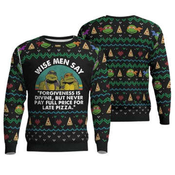 The Teenage Mutant Ninja Turtles Pizza Wise Men Say Ugly Christmas Sweater – Moonbestprint