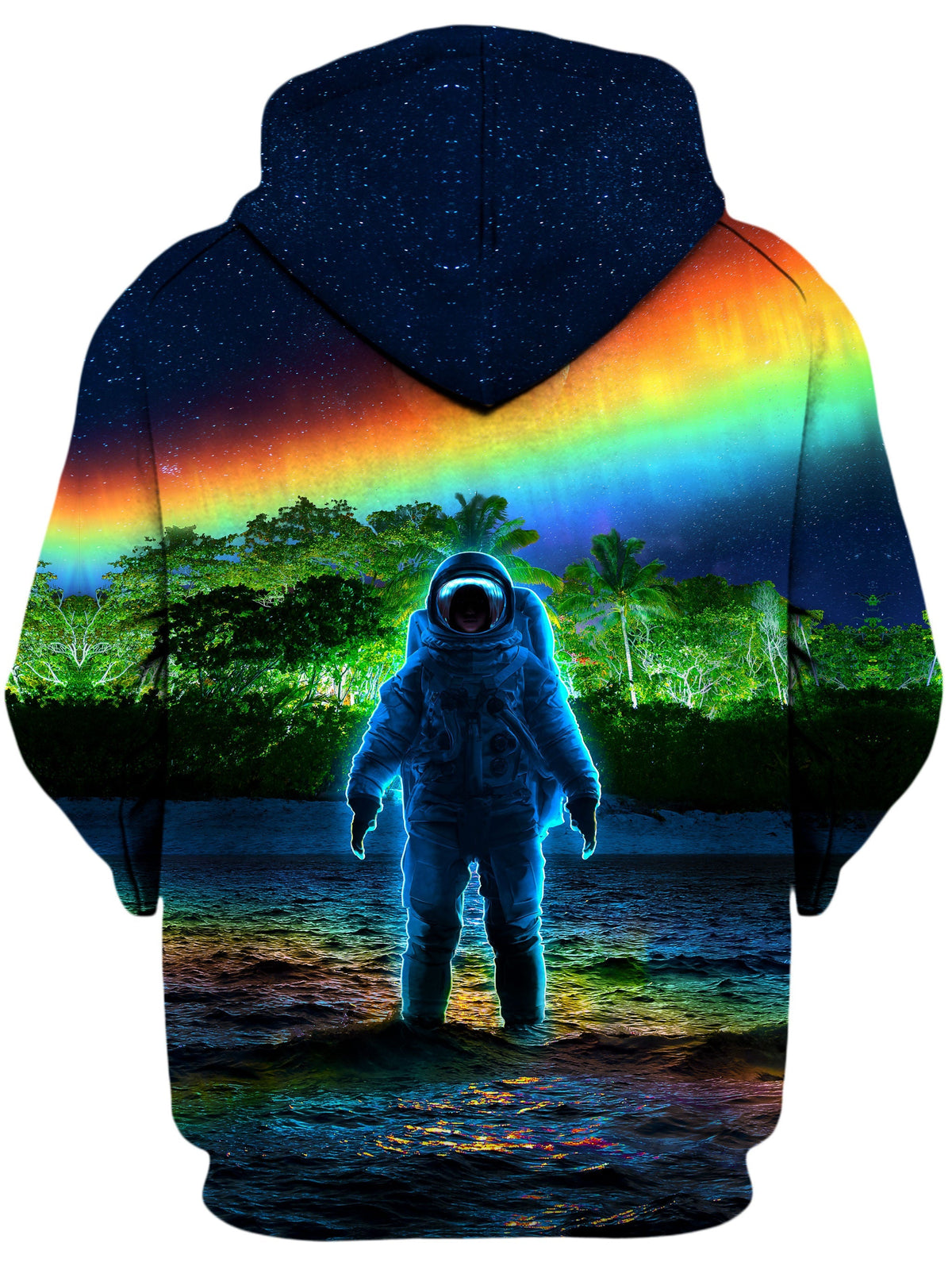 Forest Neon Rainbow Unisex Hoodie -Moonbestprint