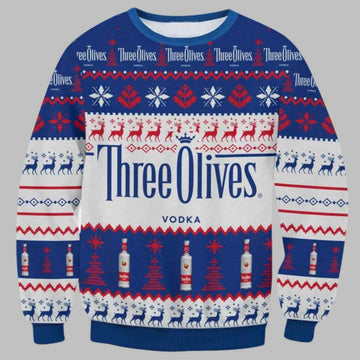 Three Olives Vodka Ugly Christmas Sweater – Moonbestprint