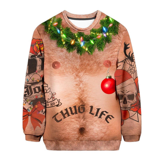 Thug Life Ugly Christmas Sweater - Moonbestprint