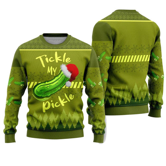 Tickle My Pickle Ugly Christmas Sweater - Moonbestprint