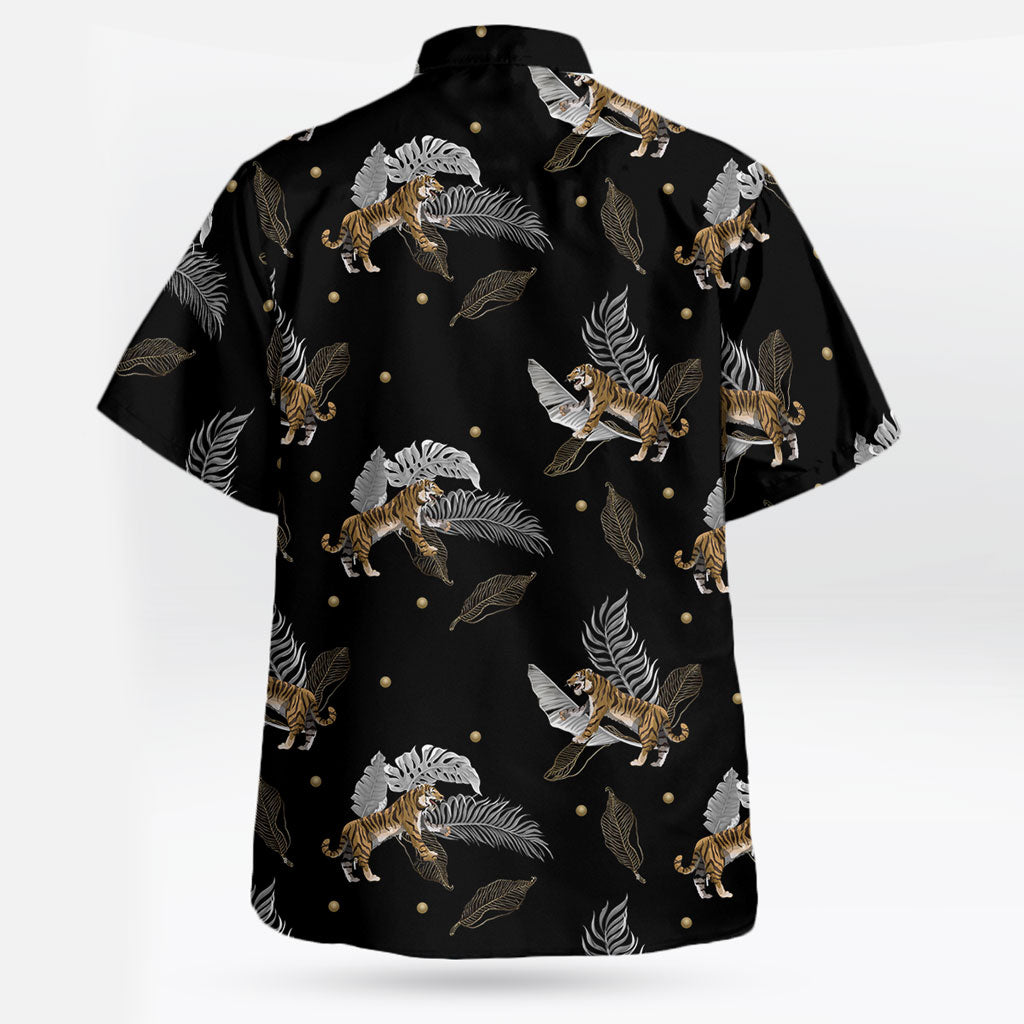 Tiger Palm Leaf Hawaiian Shirts – Moonbestprint