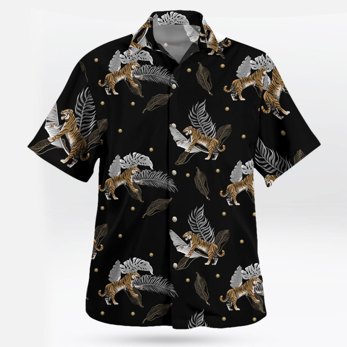 Tiger Palm Leaf Hawaiian Shirts – Moonbestprint