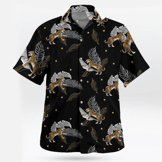 Tiger Palm Leaf Hawaiian Shirts – Moonbestprint