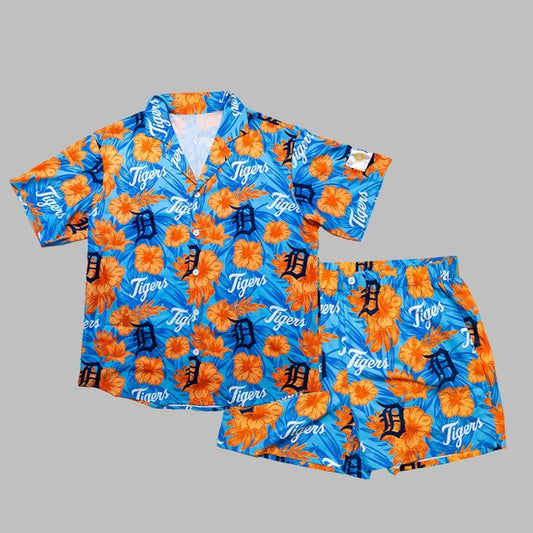 2025 Giveaway Tigers Hawaiian Shirt and Shorts Set - Moonbestprint