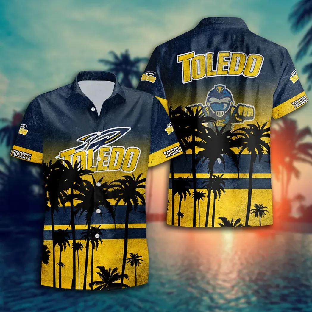 Toledo Rockets Style Hot Trending Summer Aloha Hawaiian Shirt, NCAA Hawaiian Shirt Moonbestprint