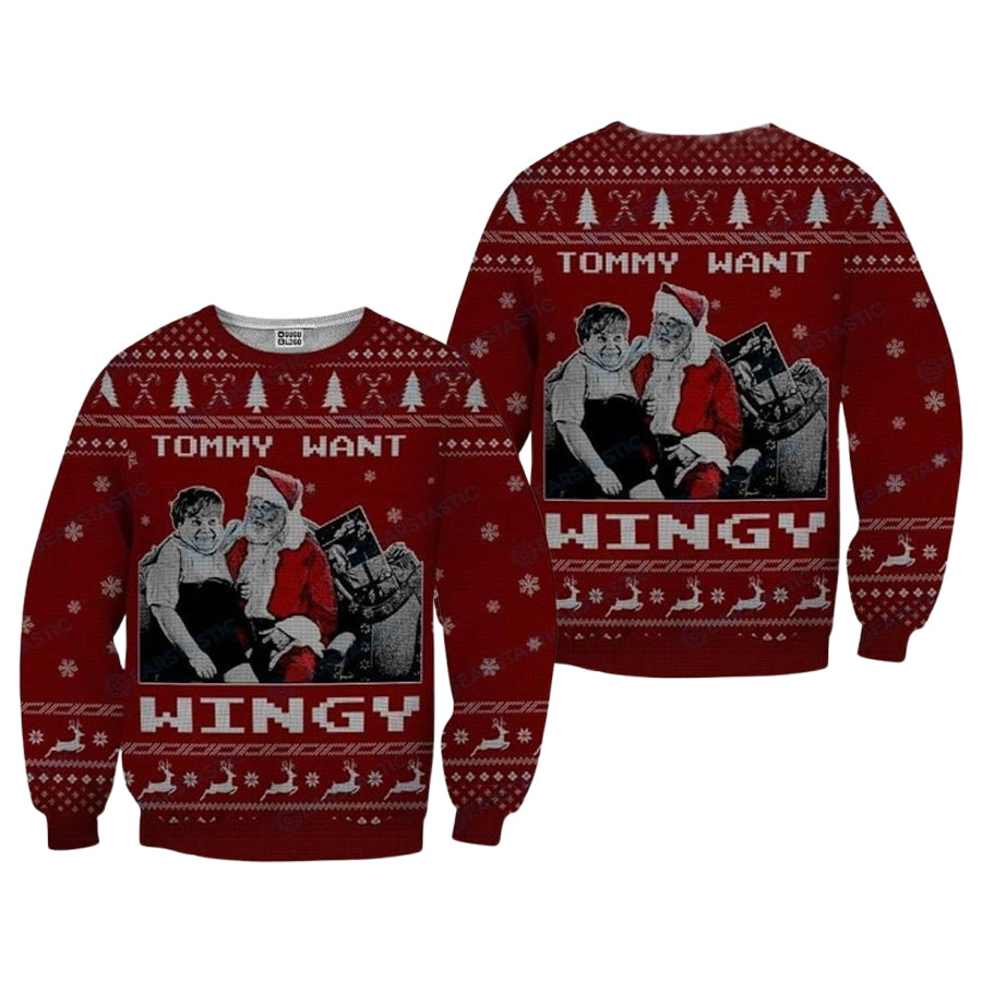 Tommy Want Wingy Tommy Boy Ugly Christmas Sweater – Moonbestprint