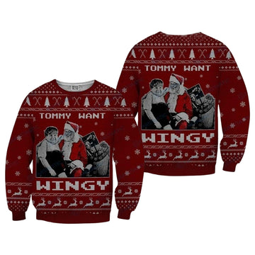 Tommy Want Wingy Tommy Boy Ugly Christmas Sweater – Moonbestprint