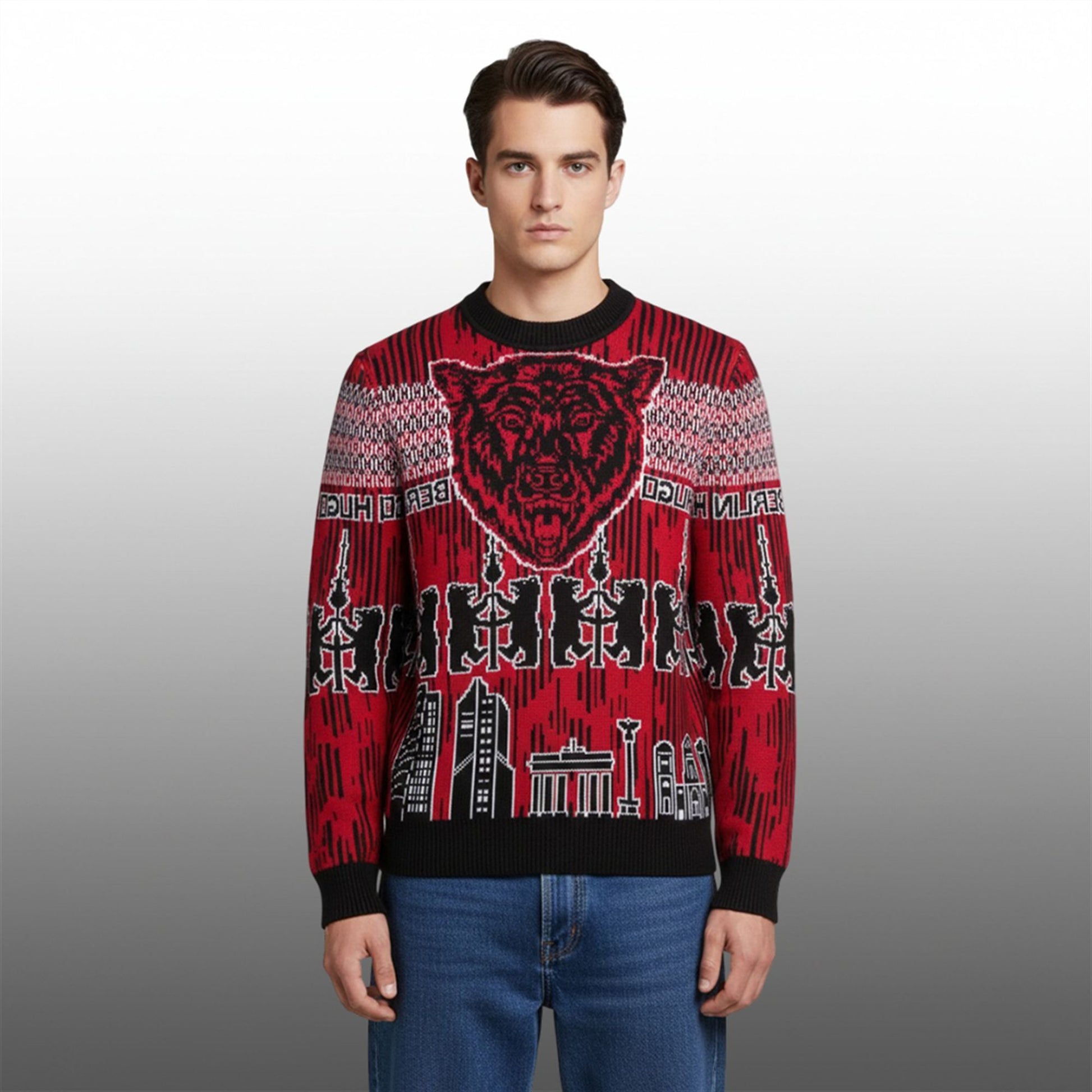 Toni Kroos Crazy Bear Christmas Ugly Sweater - Moonbestprint