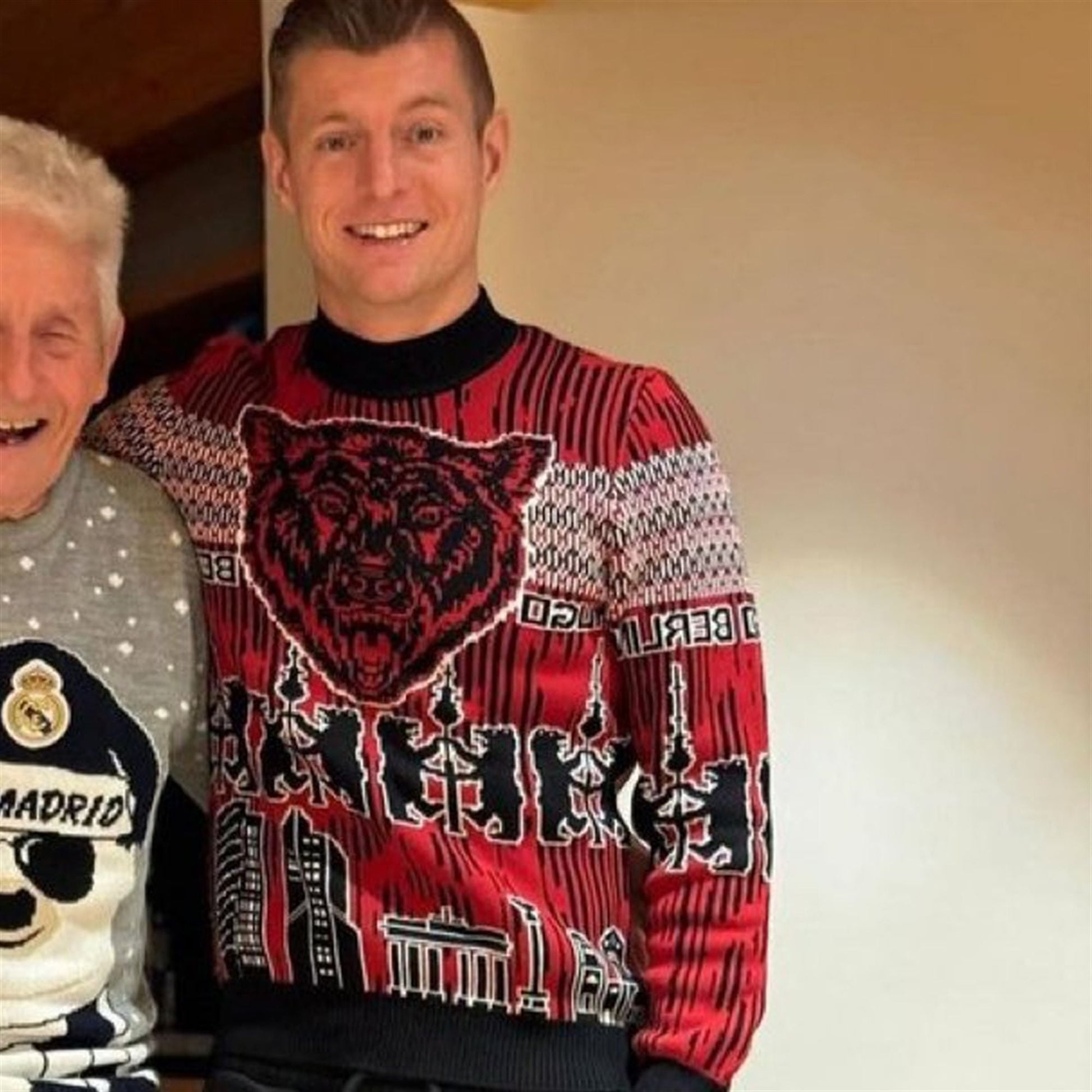 Toni Kroos Crazy Bear Christmas Ugly Sweater - Moonbestprint