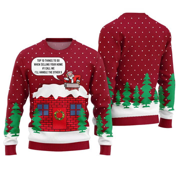 Top 10 Things To Do When Selling Your Home Ugly Christmas Sweater - Moonbestprint
