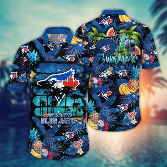 Toronto Baseball Team Blue Jayss Hawaiian Shirt, MLB Hawaiian Shirt Moonbestprint