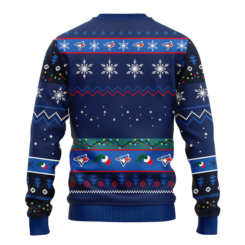 Toronto Blue Jays 12 Grinch Xmas Day Ugly Christmas Sweater Moonbestprint