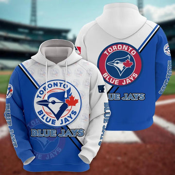 Toronto Blue Jays Logo 3D Clothing, MLB Hoodie Moonbestprint