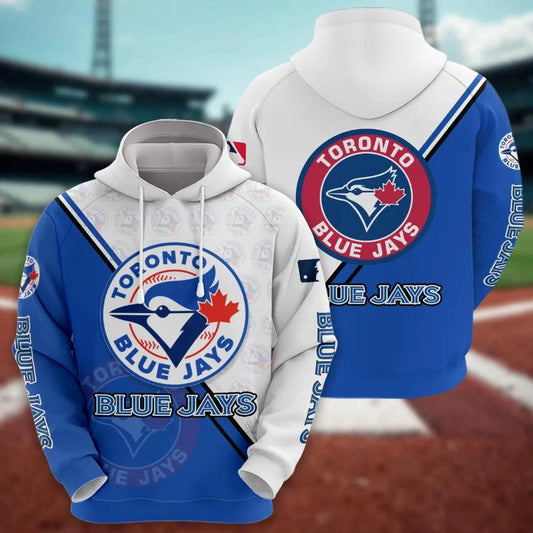 Toronto Blue Jays Logo 3D Clothing, MLB Hoodie Moonbestprint