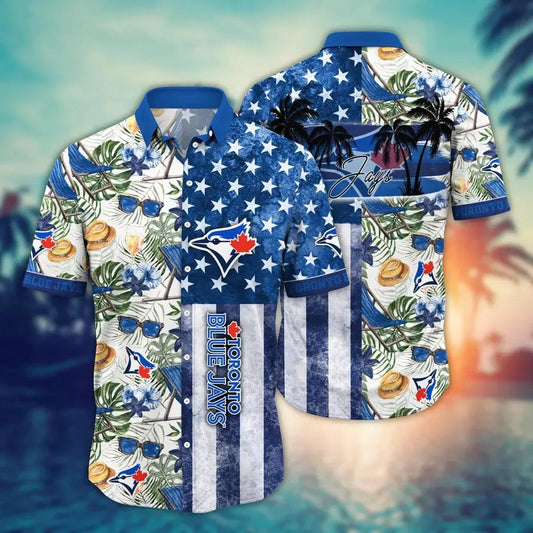 Toronto Blue Jays MLB Flower Aloha Hawaiian Shirt 10, MLB Hawaiian Shirt Moonbestprint