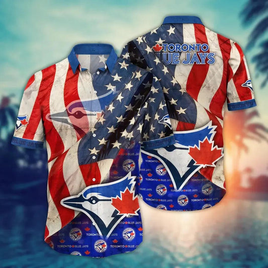 Toronto Blue Jays MLB Flower Aloha Hawaiian Shirt 12, MLB Hawaiian Shirt Moonbestprint