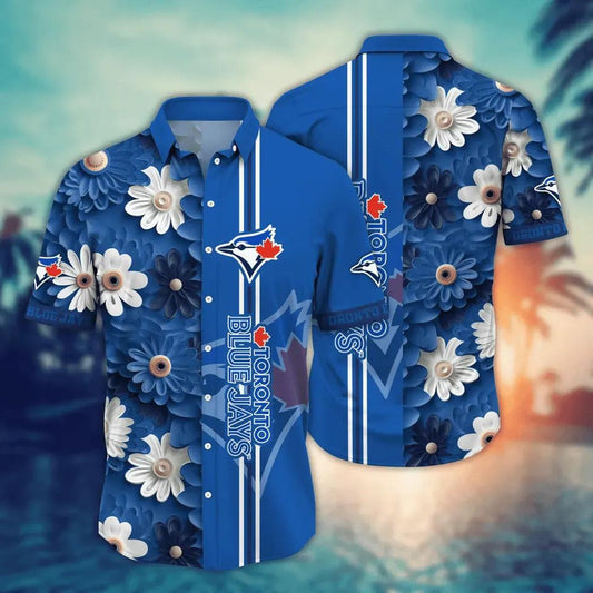 Toronto Blue Jays MLB Flower Aloha Hawaiian Shirt 13, MLB Hawaiian Shirt Moonbestprint