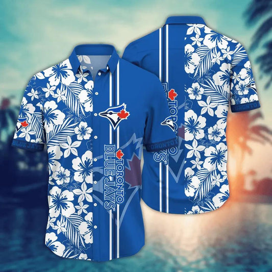 Toronto Blue Jays MLB Flower Aloha Hawaiian Shirt 14, MLB Hawaiian Shirt Moonbestprint