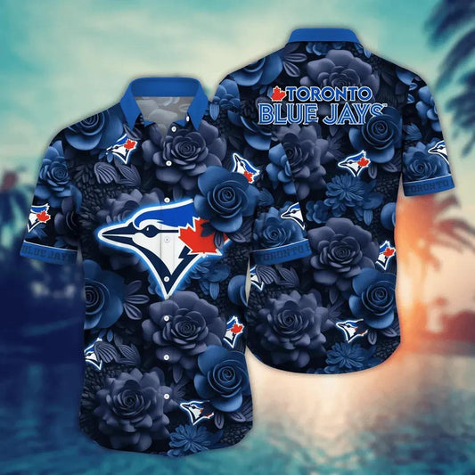 Toronto Blue Jays MLB Flower Aloha Hawaiian Shirt 16, MLB Hawaiian Shirt Moonbestprint