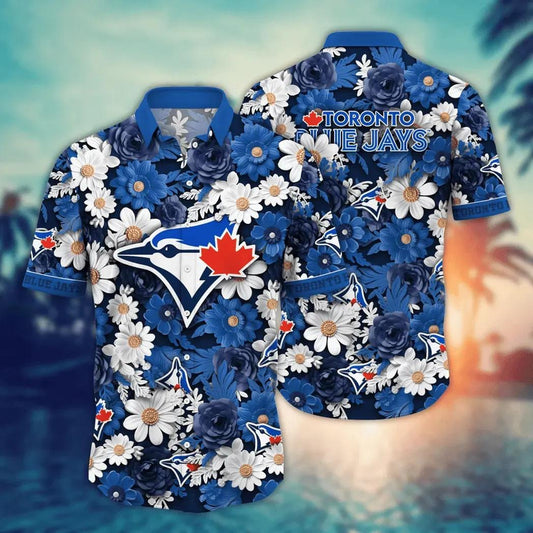 Toronto Blue Jays MLB Flower Aloha Hawaiian Shirt 18, MLB Hawaiian Shirt Moonbestprint