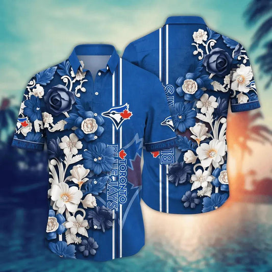 Toronto Blue Jays MLB Flower Aloha Hawaiian Shirt 19, MLB Hawaiian Shirt Moonbestprint