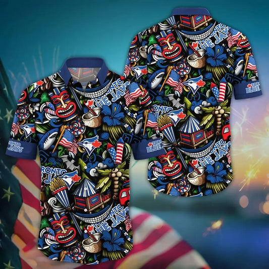Toronto Blue Jays MLB Flower Aloha Hawaiian Shirt 20, MLB Hawaiian Shirt Moonbestprint