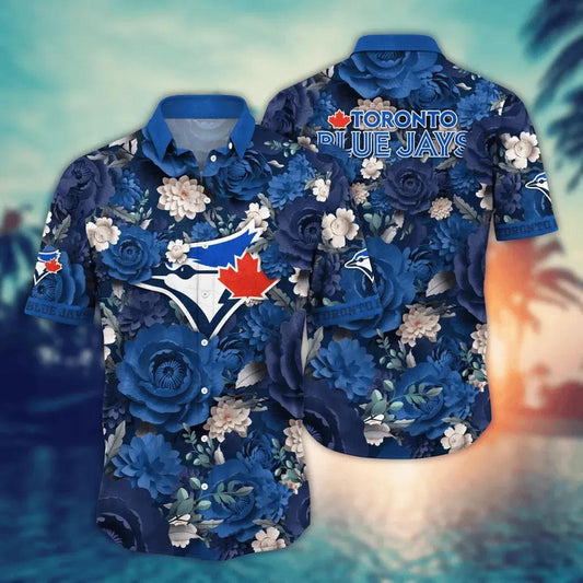 Toronto Blue Jays MLB Flower Aloha Hawaiian Shirt 6, MLB Hawaiian Shirt Moonbestprint