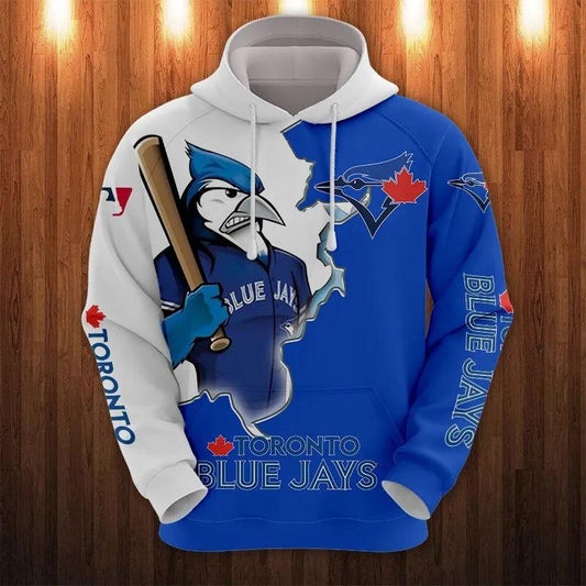 Toronto Blue Jays Mascot All Over Print Hoodie 1, MLB Hoodie Moonbestprint