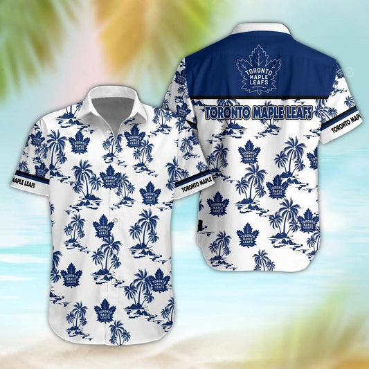 Toronto Maple Leafs Aloha Shirt, NHL Hawaiian Shirt Moonbestprint