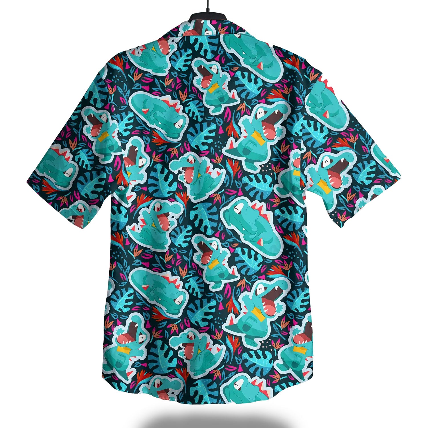Totodile Tropical Splash Pokemon Hawaiian Shirt – Moonbestprint