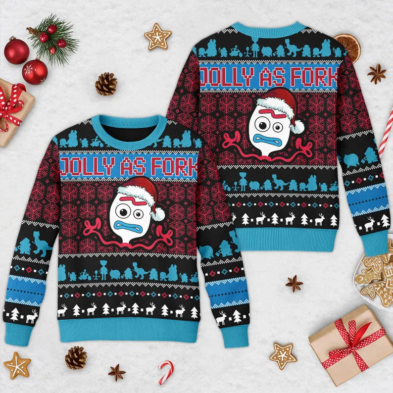 Toy Story Jolly As Fork Ugly Christmas Sweater – Moonbestprint