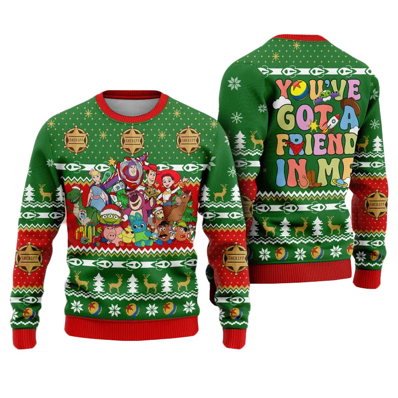 Toy Story You've Got A Friend In Me Ugly Christmas Sweater 2025 – Moonbestprint